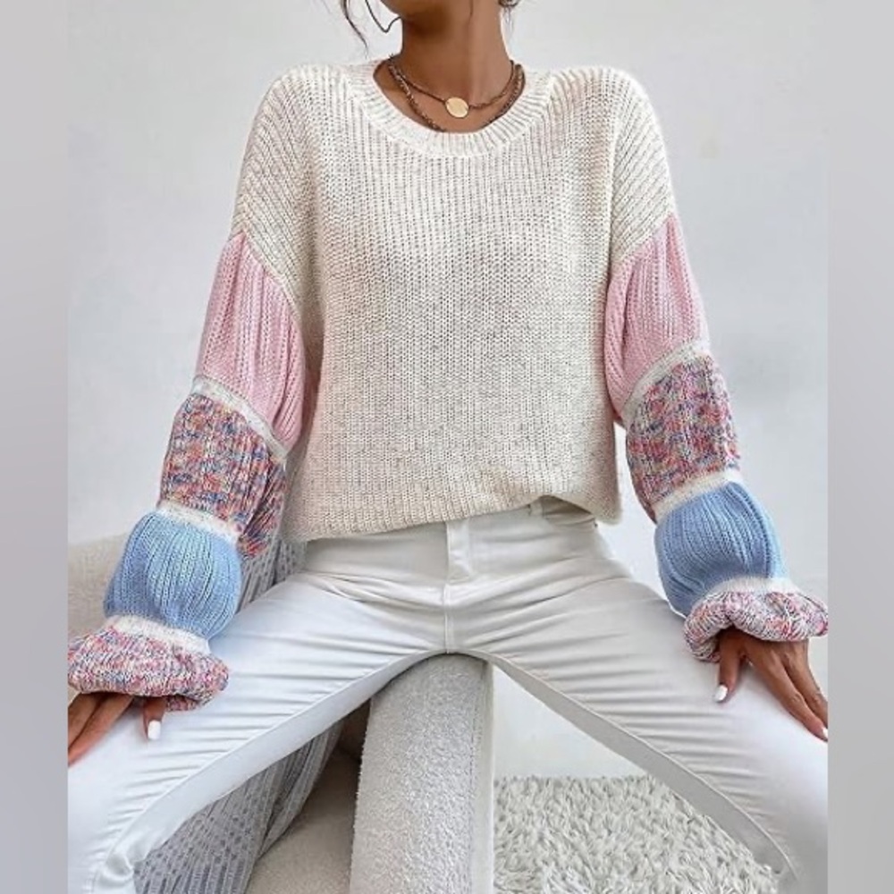 Colorful Knit Women's Sweater, Size S, EXCELLENT condition